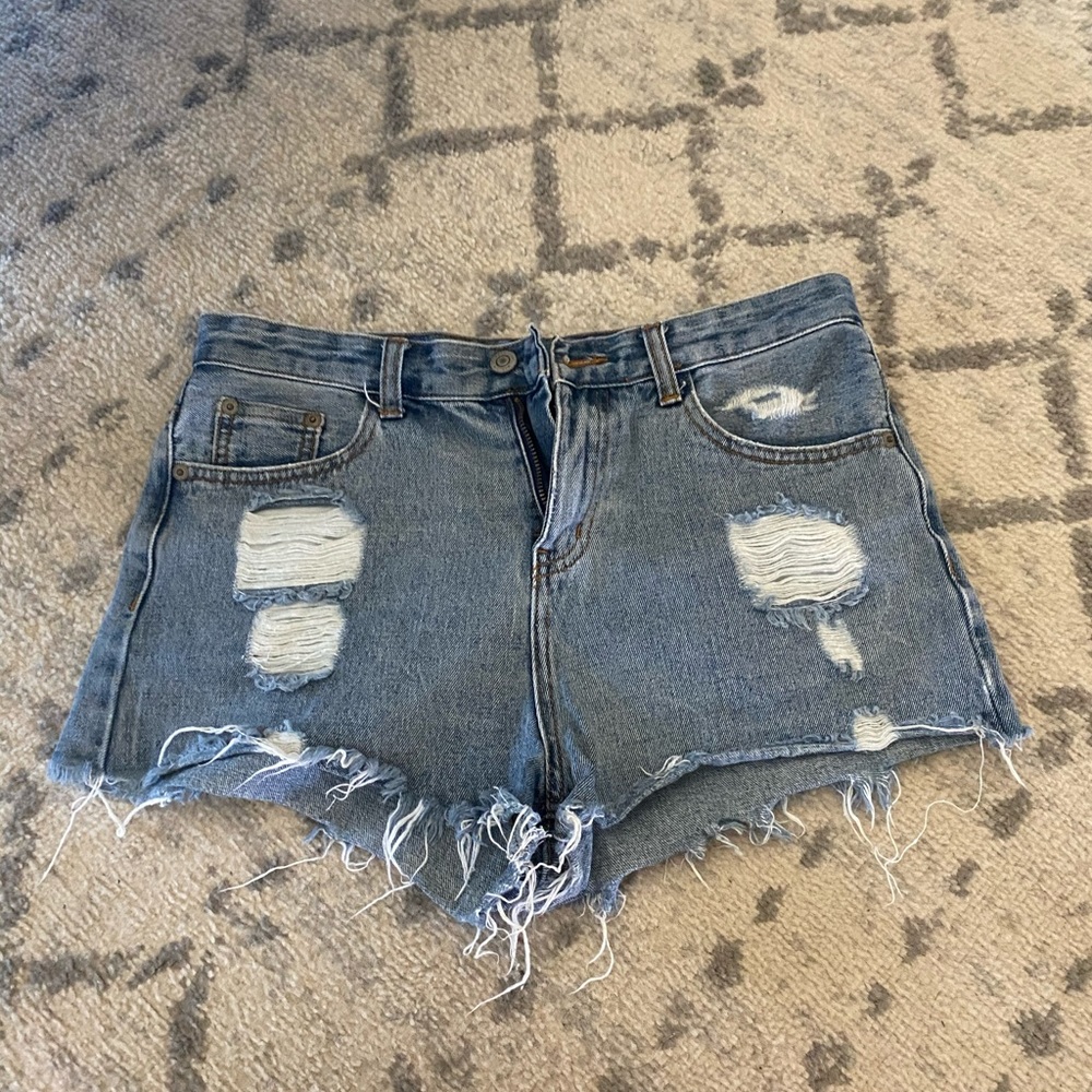 Denim shorts